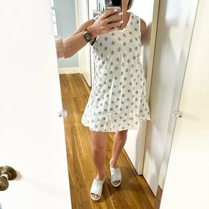 Spirithouse Semi-sheer Polkadot Asymmetric Dress/Tunic